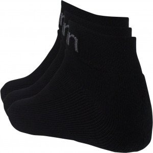 CALVIN KLEIN Lot 3 paires Mi-Chaussettes Homme Coton SPORT Noir
