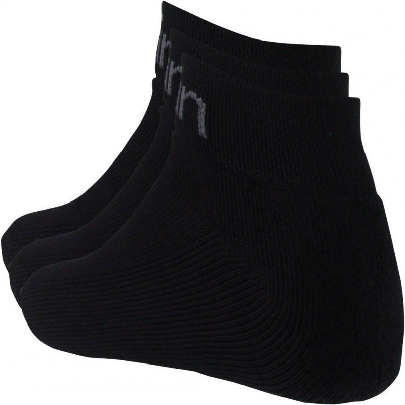 CALVIN KLEIN Lot 3 paires de Mi-Chaussettes Homme Coton SPORT Noir
