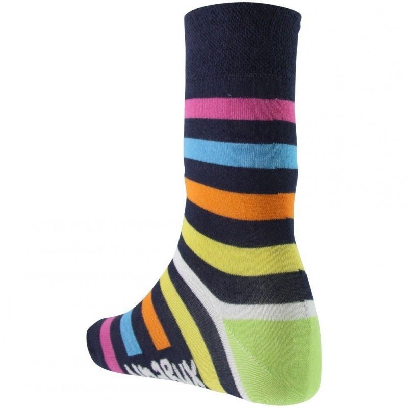 UNABUX Chaussettes Mixte Coton RAYURES Marine Multicolore