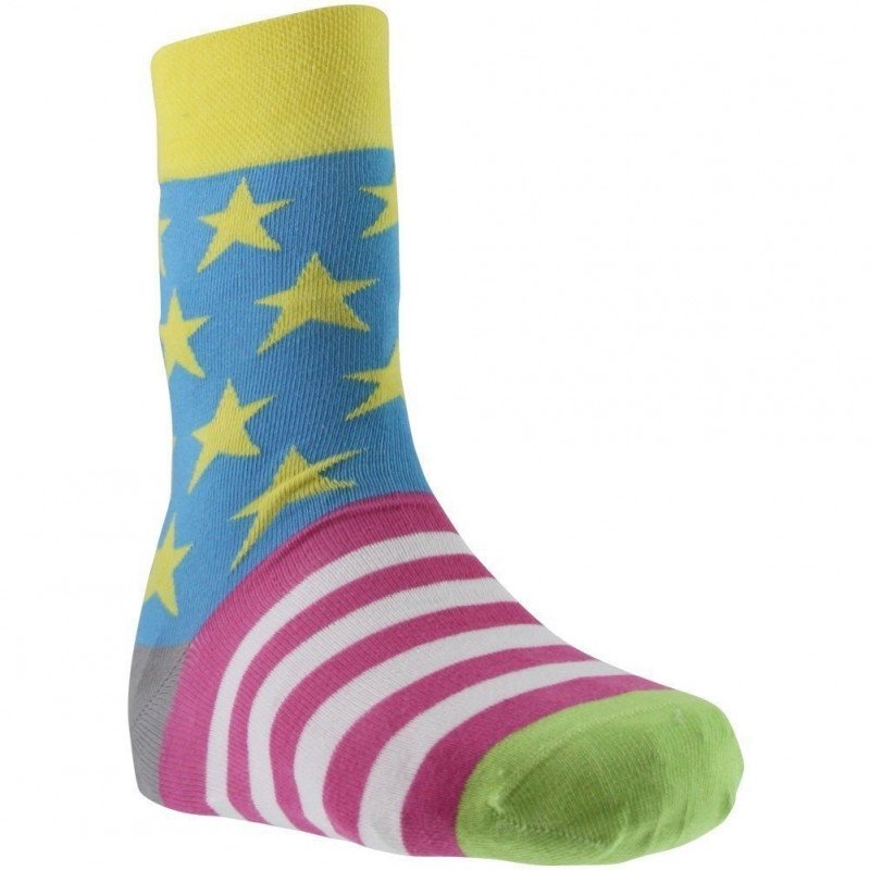 UNABUX Chaussettes Mixte Coton ETOILE Ciel Jaune