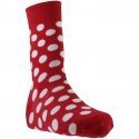 UNABUX Chaussettes Mixte Coton POIS Rouge Blanc