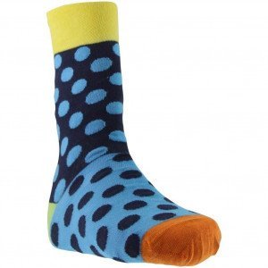 UNABUX Chaussettes Mixte Coton POIS Marine Ciel
