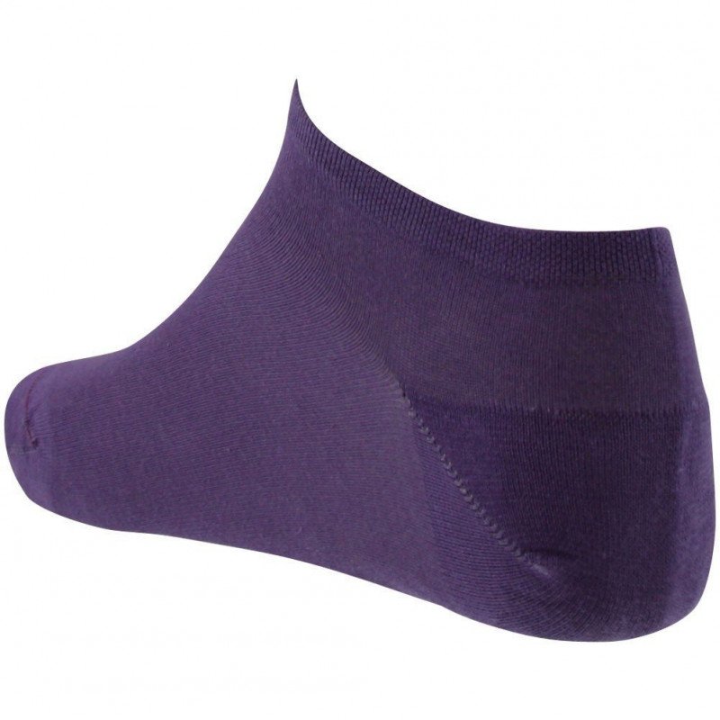Socquettes Femme UNI JERSEY Violet et Rouge