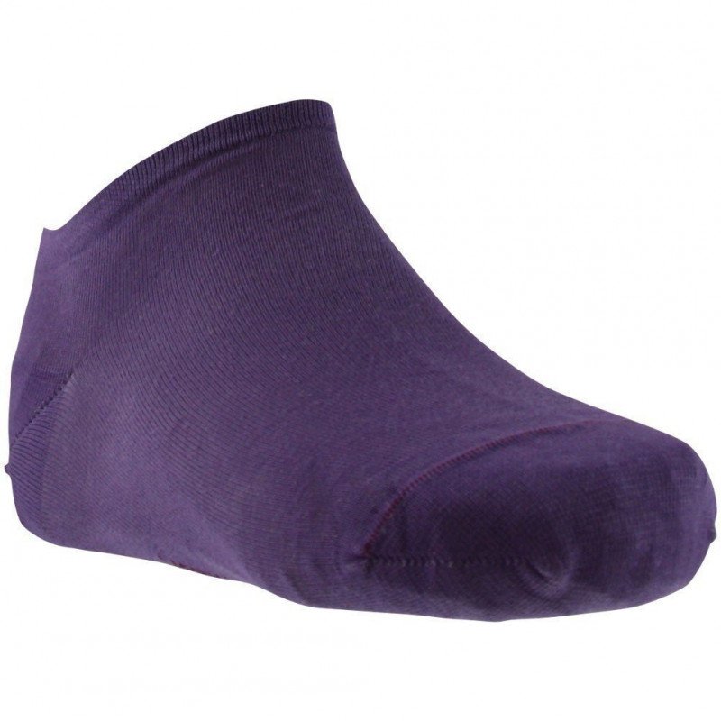 Socquettes Femme UNI JERSEY Violet et Rouge