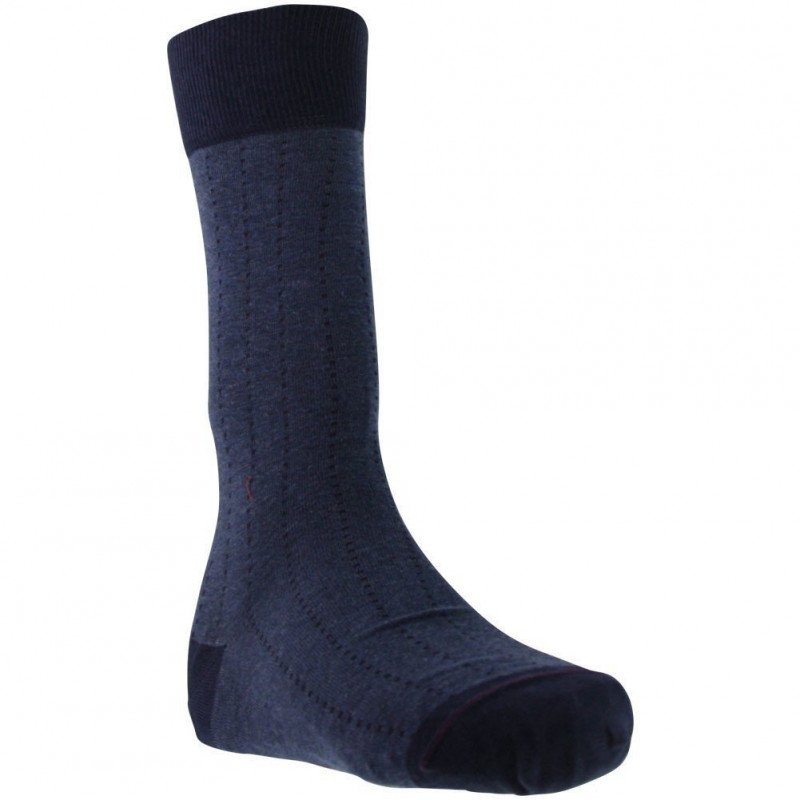 LABONAL Chaussettes Homme Coton AJOUREE Bleu chiné