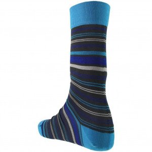 LABONAL Chaussettes Homme Coton RAYURES COLOREES Gris