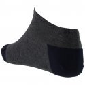 Socquettes Homme TALON POINTE Gris et Marine