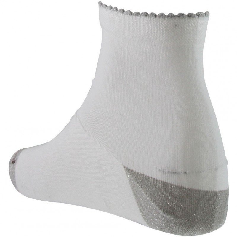 LABONAL Chaussettes Femme TALON POINTE BRILLANT Blanc