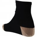 Chaussettes Femme TALON POINTE BRILLANT Noir et Or