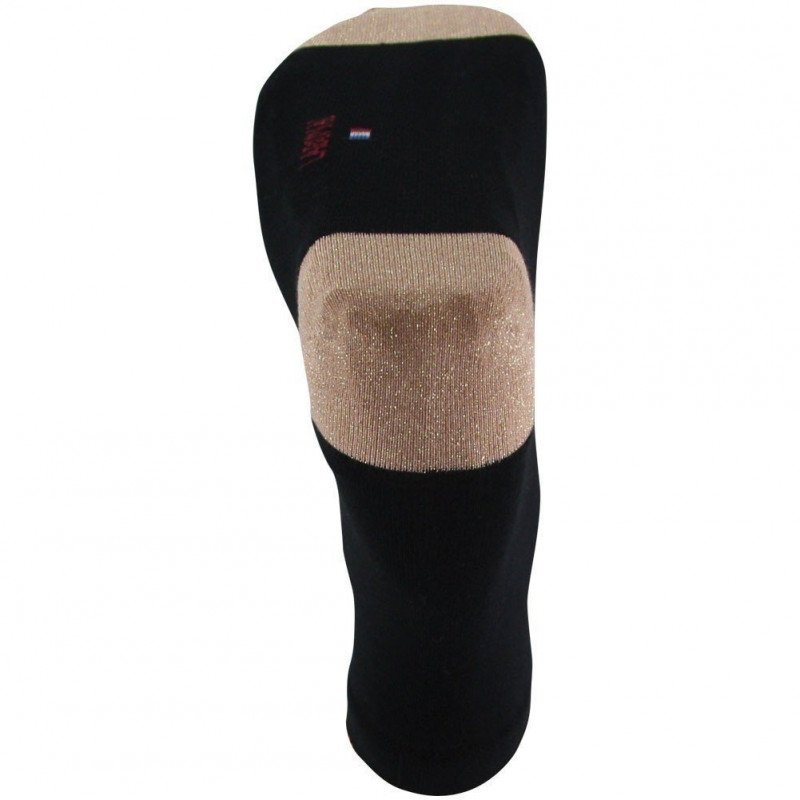 Chaussettes Femme TALON POINTE BRILLANT Noir et Or