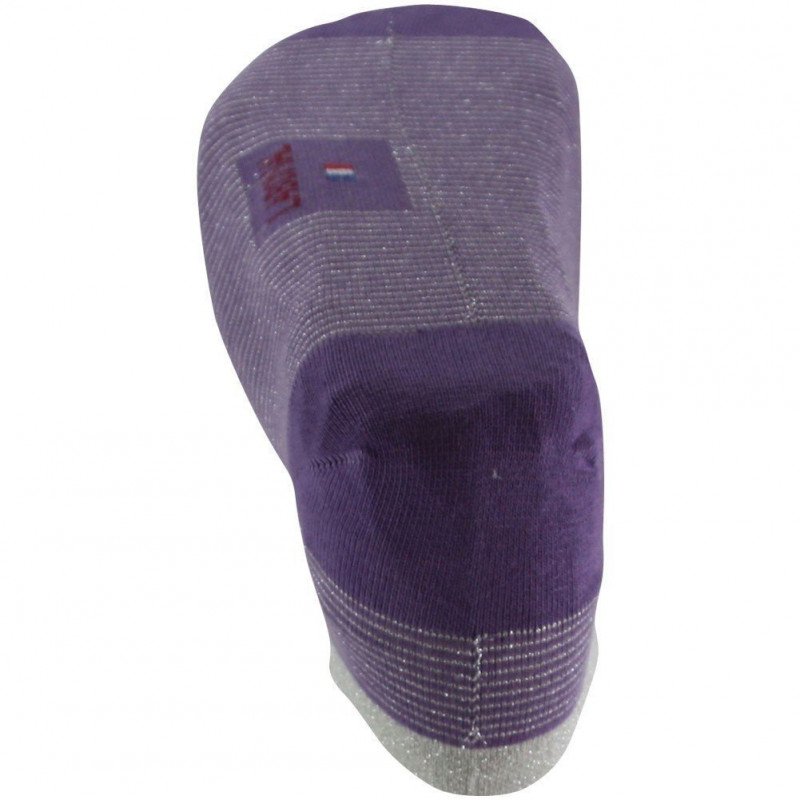 Socquettes Femme Violet et Argent