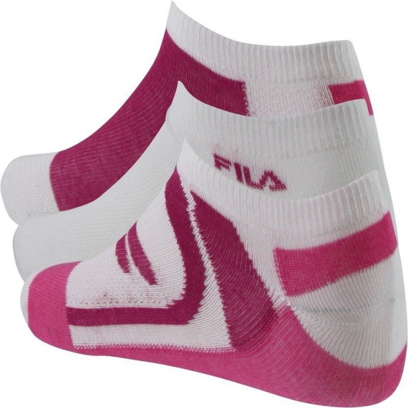 LOT DE 3 Socquettes Chaussettes Femme Blanc et Rose