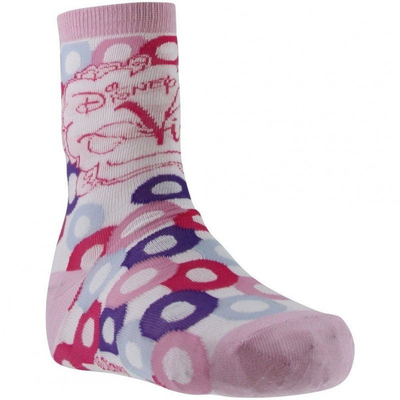 DISNEY Chaussettes Fille Coton VIOLETTA Blanc Rose