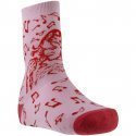 DISNEY Chaussettes Fille Coton VIOLETTA NOTES DE MUSIQUE Rose Rouge