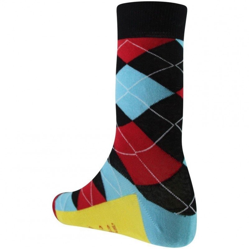 CRAZYSOCKS Chaussettes Homme Coton BUR Noir Multicolore