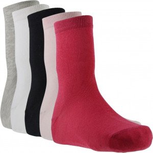 TWINDAY 5 paires Chaussettes Fille Coton LESUNIES Multicolore