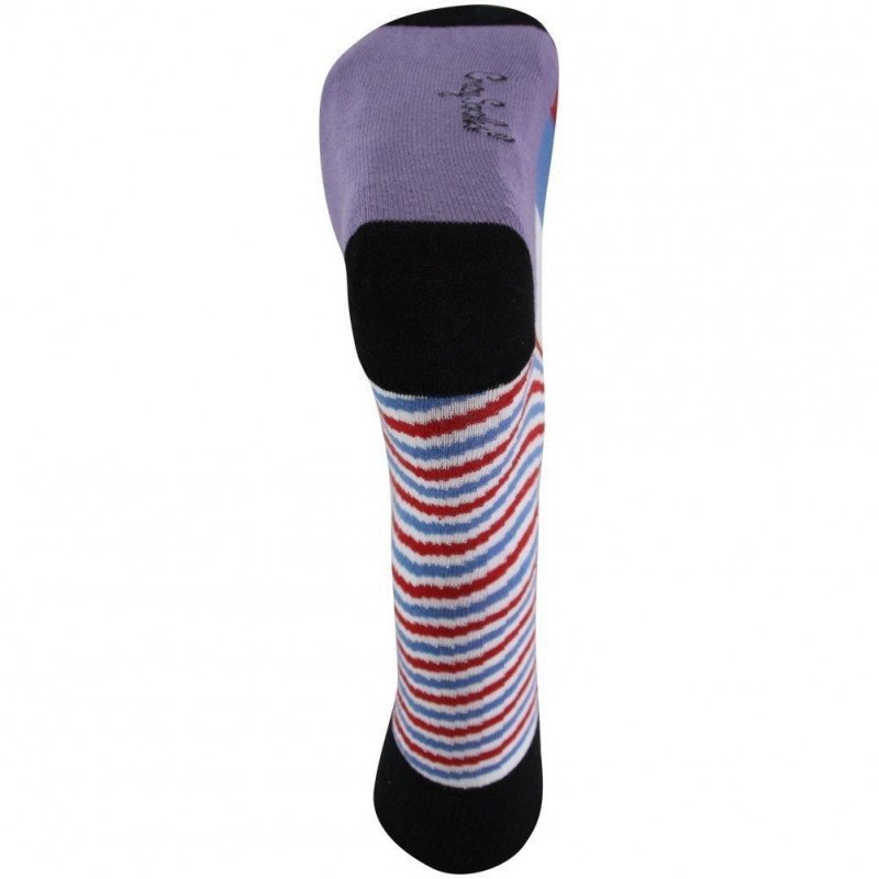 CRAZYSOCKS Chaussettes Homme Coton WAV Bleu Rouge Blanc