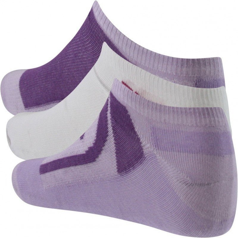 LOT DE 3 Socquettes Chaussettes Femme Blanc et Parme