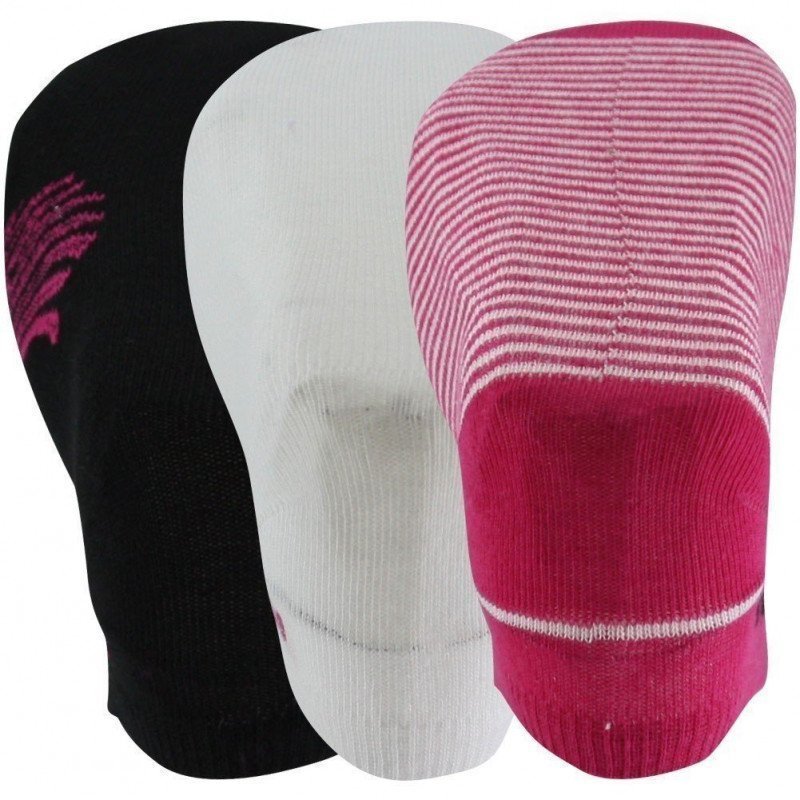 FILA Lot de 3 paires de Socquettes Femme Coton FORME Noir Blanc Rose
