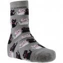 PASCAL MORABITO Chaussettes Femme Coton CHAT Gris