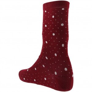 PASCAL MORABITO Chaussettes Femme Coton POIS Rouge