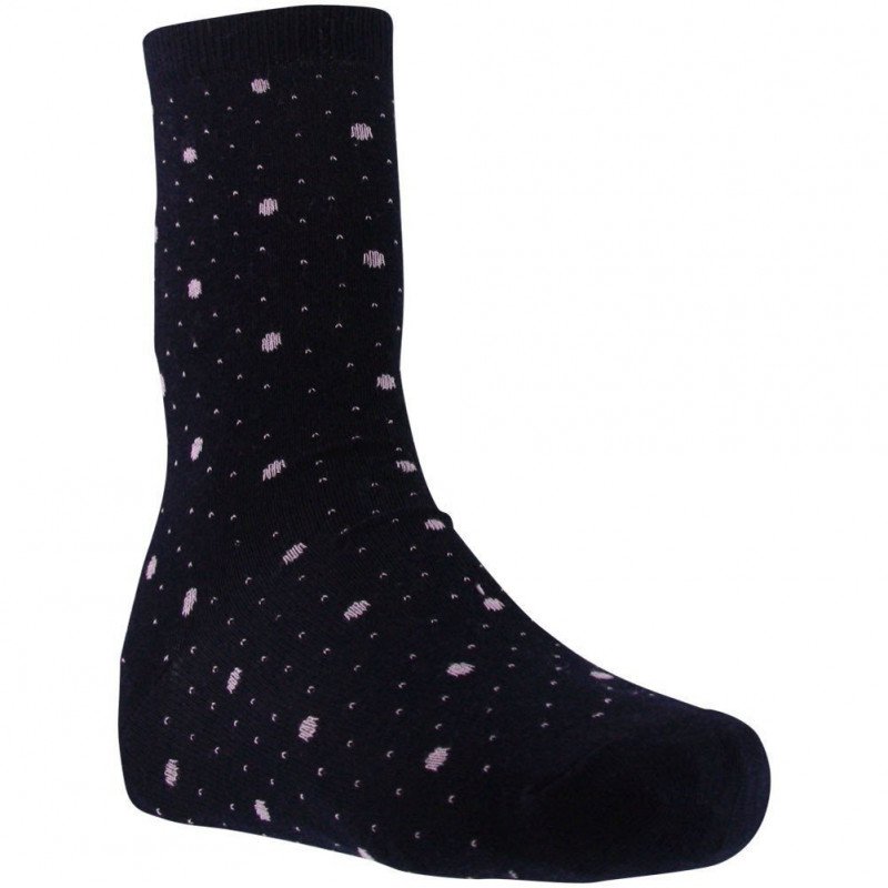 PASCAL MORABITO Chaussettes Femme Coton POIS Marine