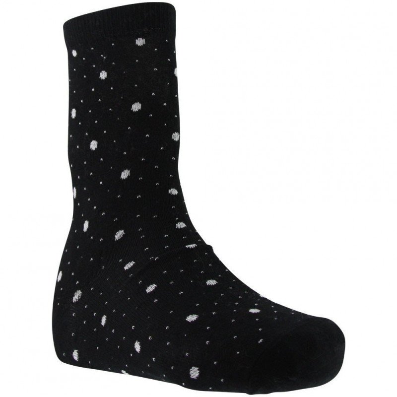 PASCAL MORABITO Chaussettes Femme Coton POIS Noir