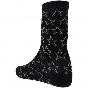 PASCAL MORABITO Chaussettes Femme Coton ETOILES Noir