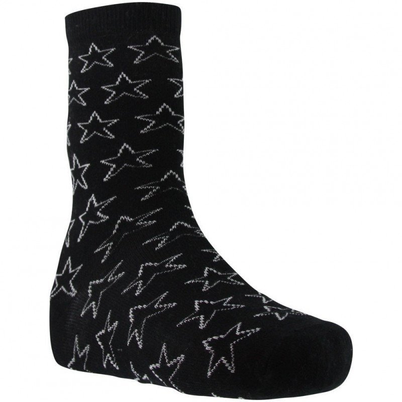 PASCAL MORABITO Chaussettes Femme Coton ETOILES Noir