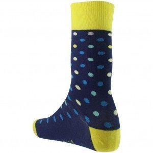 CRAZYSOCKS Chaussettes Homme Coton POJ Marine Jaune