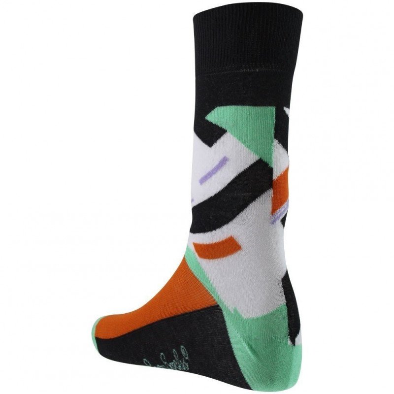 CRAZYSOCKS Chaussettes Homme Coton MON Noir Blanc