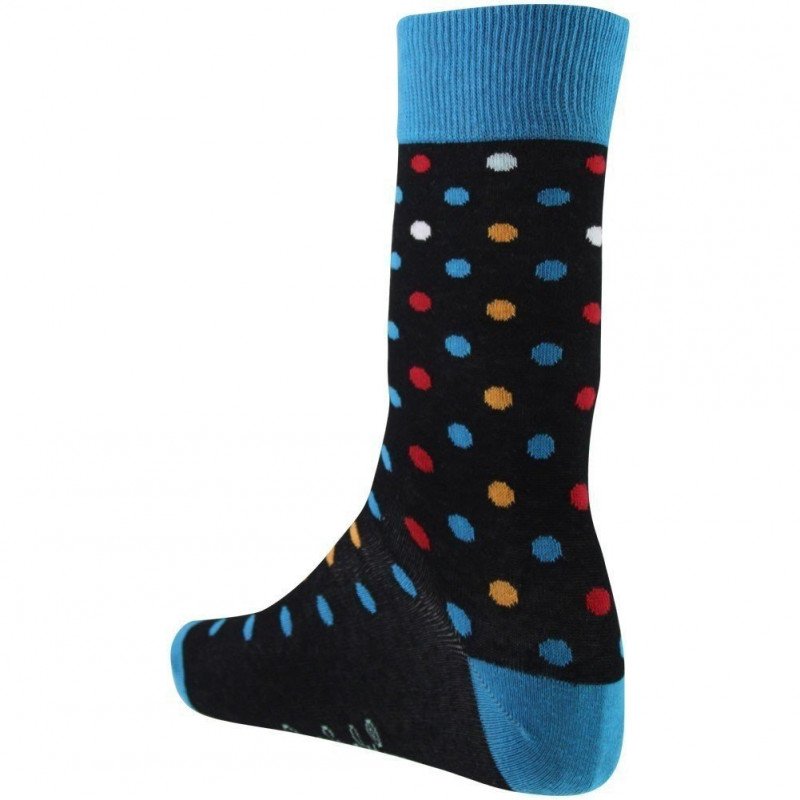 CRAZYSOCKS Chaussettes Homme Coton POB Noir Bleu