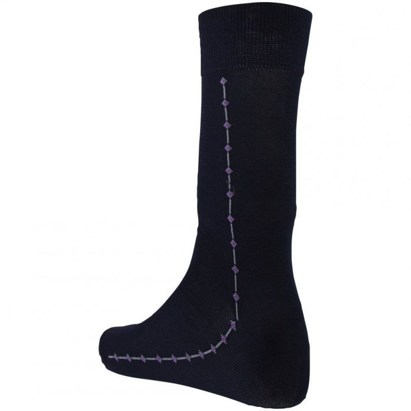 LANDSFORD Chaussettes Homme Fil d'Ecosse MOTIFS Marine Souris