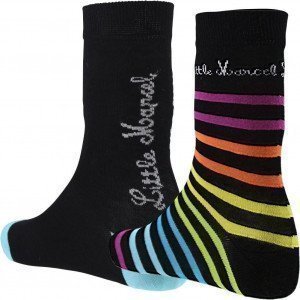 LITTLE MARCEL 2 paires de Chaussettes Femme Coton CFFX2 Rayé Bleu