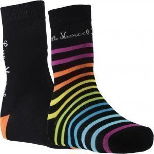 LITTLE MARCEL 2 paires Chaussettes Femme Coton CFFX2 Rayé Orange