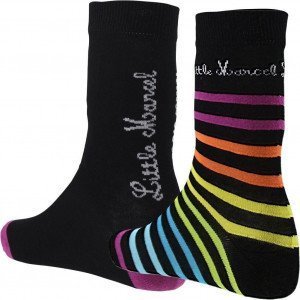 LITTLE MARCEL 2 paires Chaussettes Femme Coton CFFX2 Rayé Violet