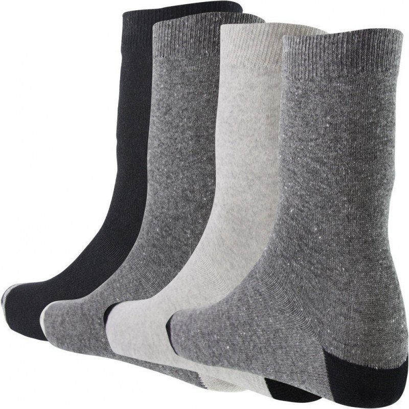 LOT DE 4 Chaussettes Chaussettes Garçon Noir et Gris