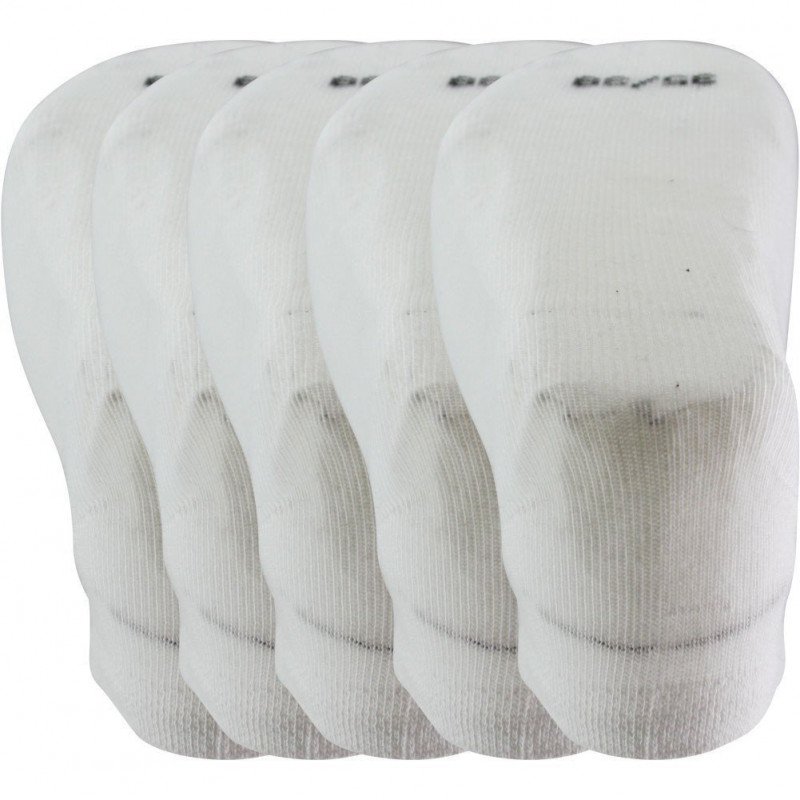 TWINDAY Lot de 5 paires de Socquettes Enfant Coton LESBLANCHES Blanc