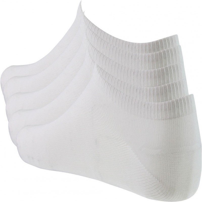 LOT DE 5 Socquettes Chaussettes Mixte UNI5 Blanc et Uni