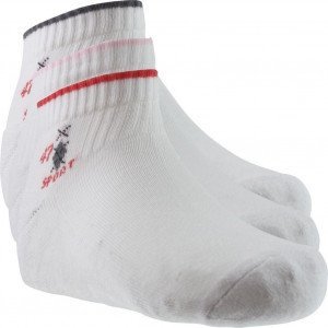 SOCKS EQUIPEMENT Lot de 3 paires de Mi-chaussettes Fille Coton SPORT Blanc Rose Gris