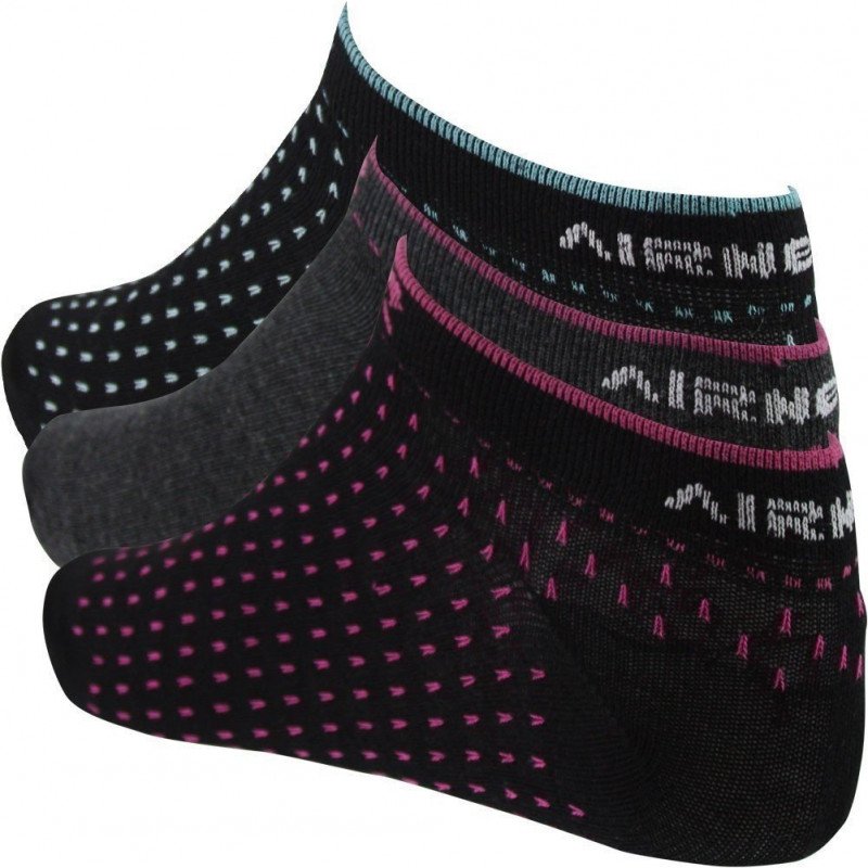 LOT DE 3 Socquettes Chaussettes Fille BORD PANTHERE Noir et Rose