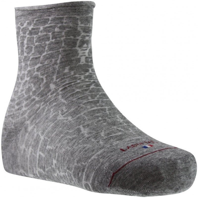 Chaussettes Femme PEAU DE SERPENT Gris et Blanc