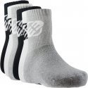 FREEGUN Lot de 6 paires de Chaussettes Homme Coton TENNIS Gris Blanc Noir