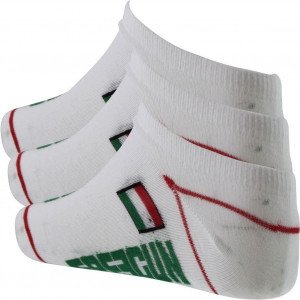 FREEGUN 3 paires de Socquettes Enfant Coton EURO Italie Blanc
