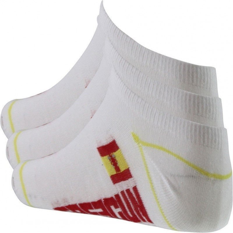 FREEGUN 3 paires de Socquettes Enfant Coton EURO Espagne Blanc