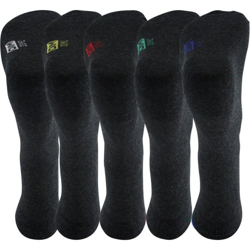 DIM Lot de 5 paires de Chaussettes Homme Microfibre ECODIM Anthracite