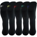 LOT DE 5 Chaussettes Chaussettes Homme Noir et Multicolore