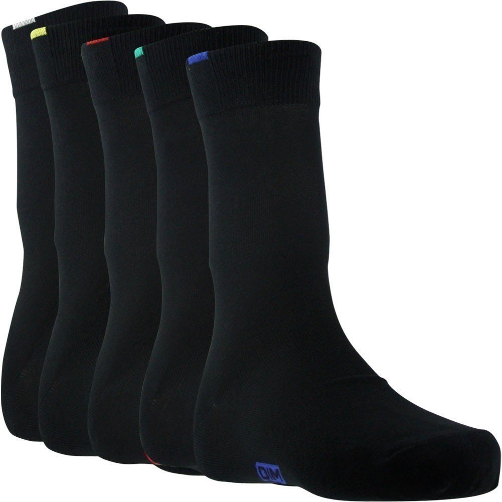 Lot de 5 paires chaussettes noires EcoDIM Homme