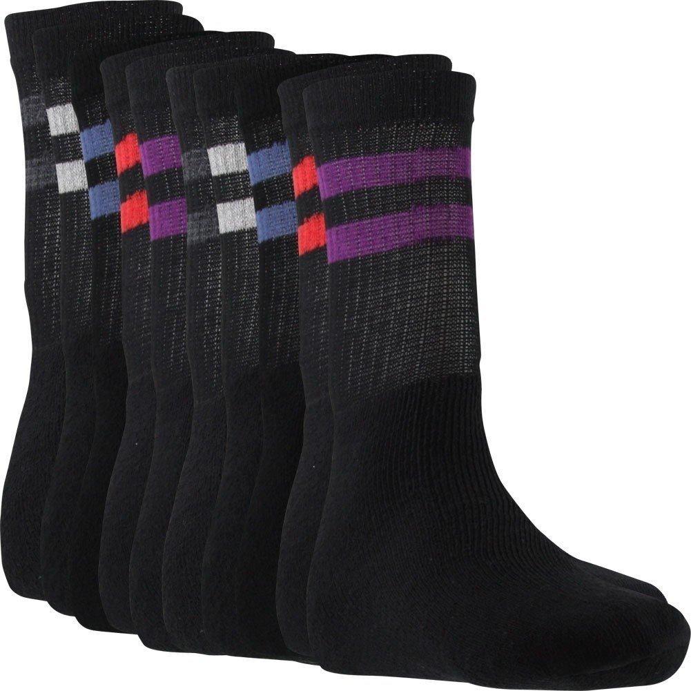 TWINDAY Lot de 10 paires de Chaussettes Homme Coton SPORT Noir