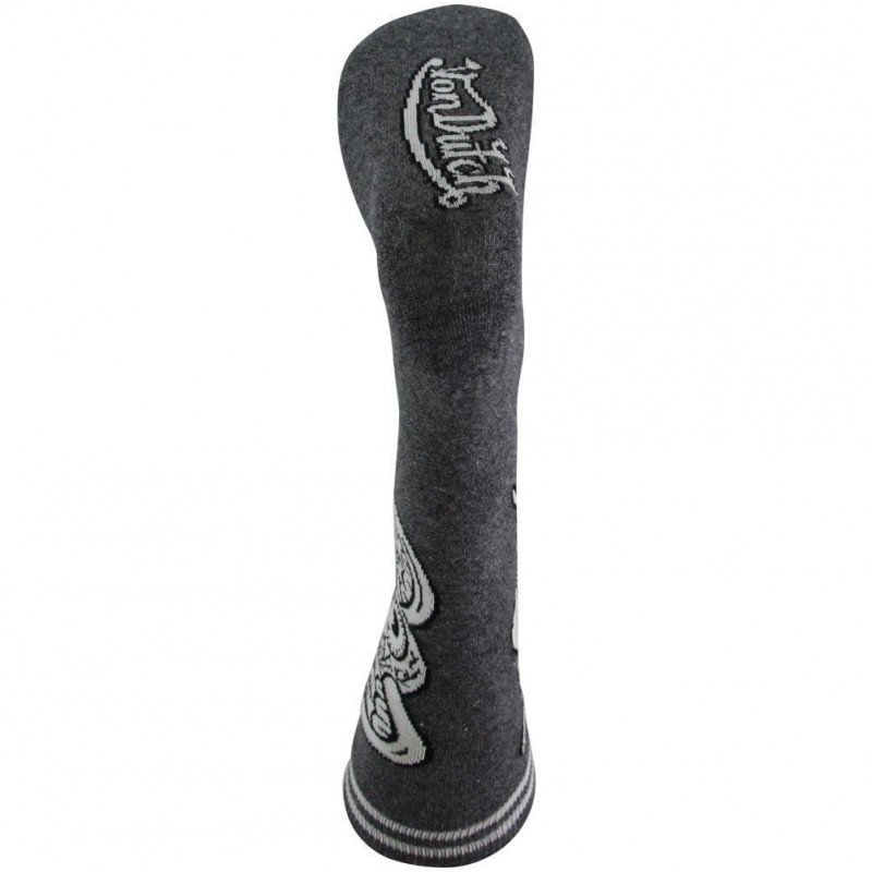 VON DUTCH Chaussettes Homme Coton OEIL VOLANT Anthracite Chiné